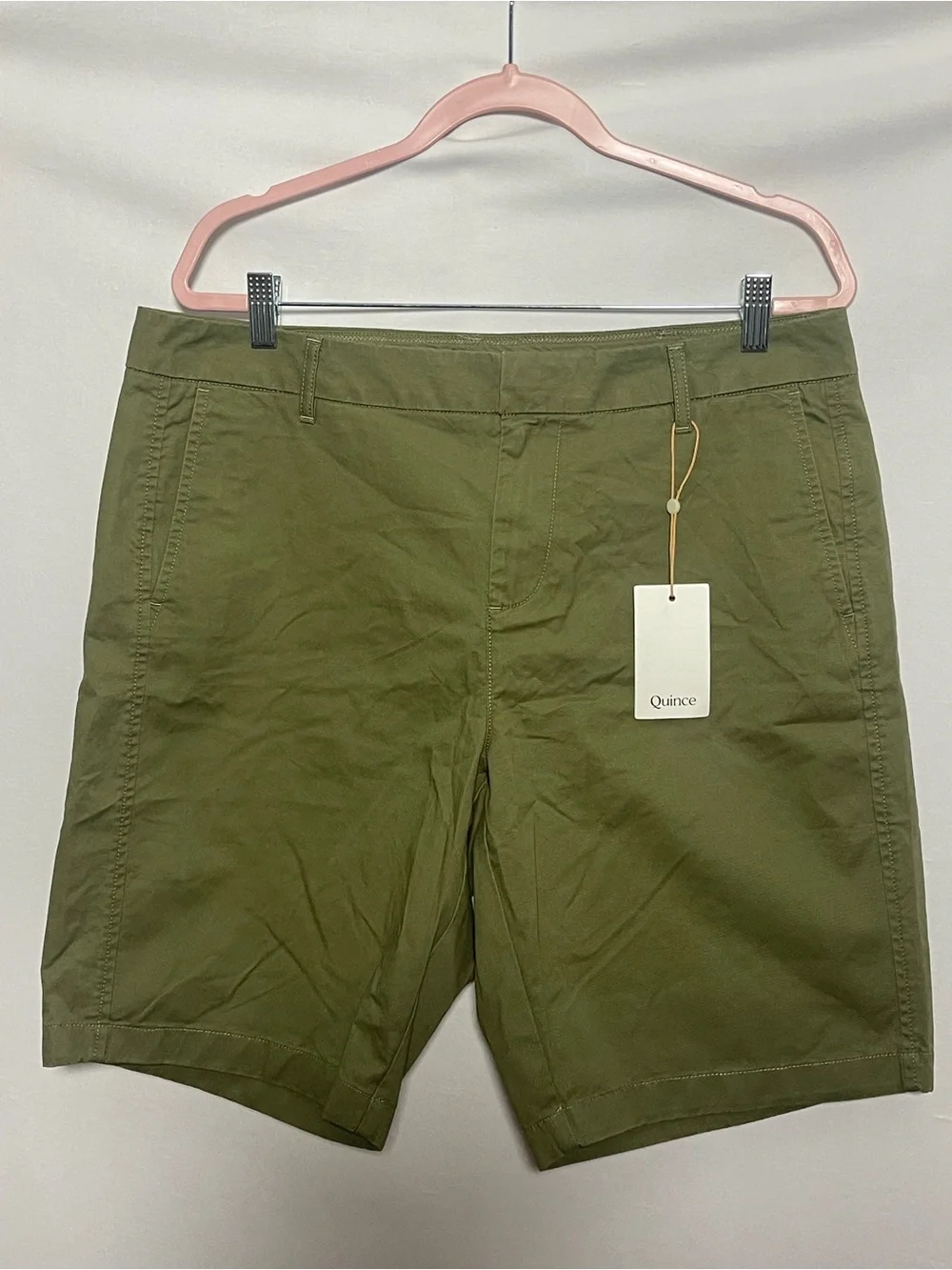 Quince Olive Green Women's Bermuda Shorts